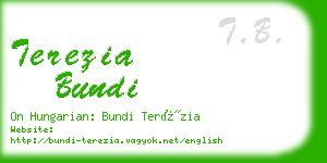 terezia bundi business card